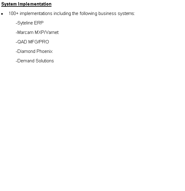 Text Box: System Support & Maintenance